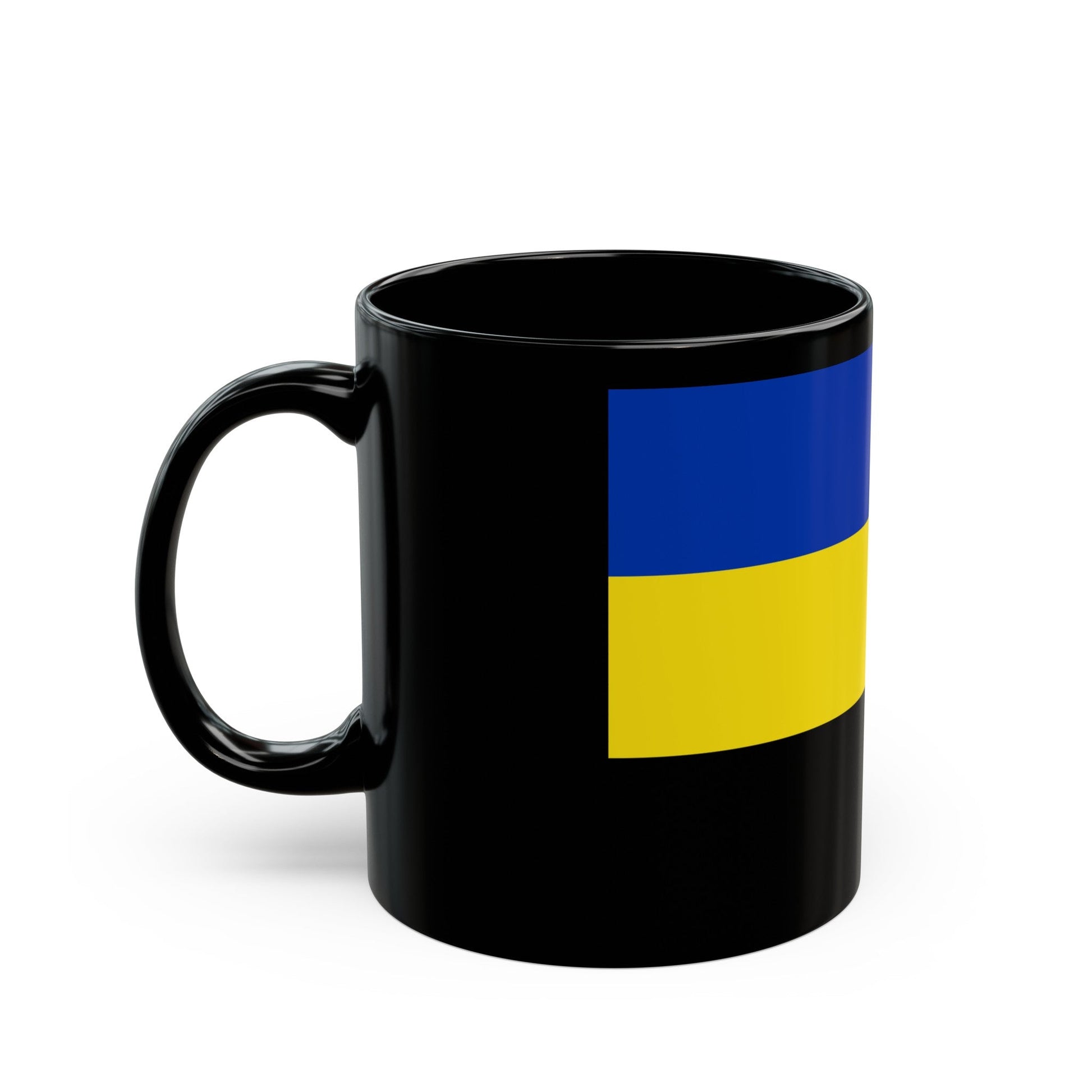 Flag of Gelderland Netherlands - Black Coffee Mug-The Sticker Space