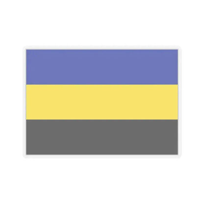 Flag of Gelderland Netherlands - STICKER Vinyl Kiss-Cut Decal 6 Inch Transparent - The Sticker Space