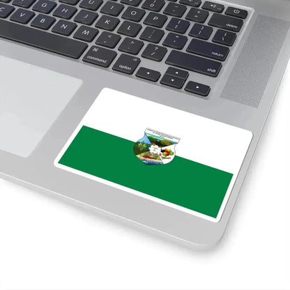 Flag of General Antonio Elizalde (Ecuador) STICKER Vinyl Kiss-Cut Decal - The Sticker Space