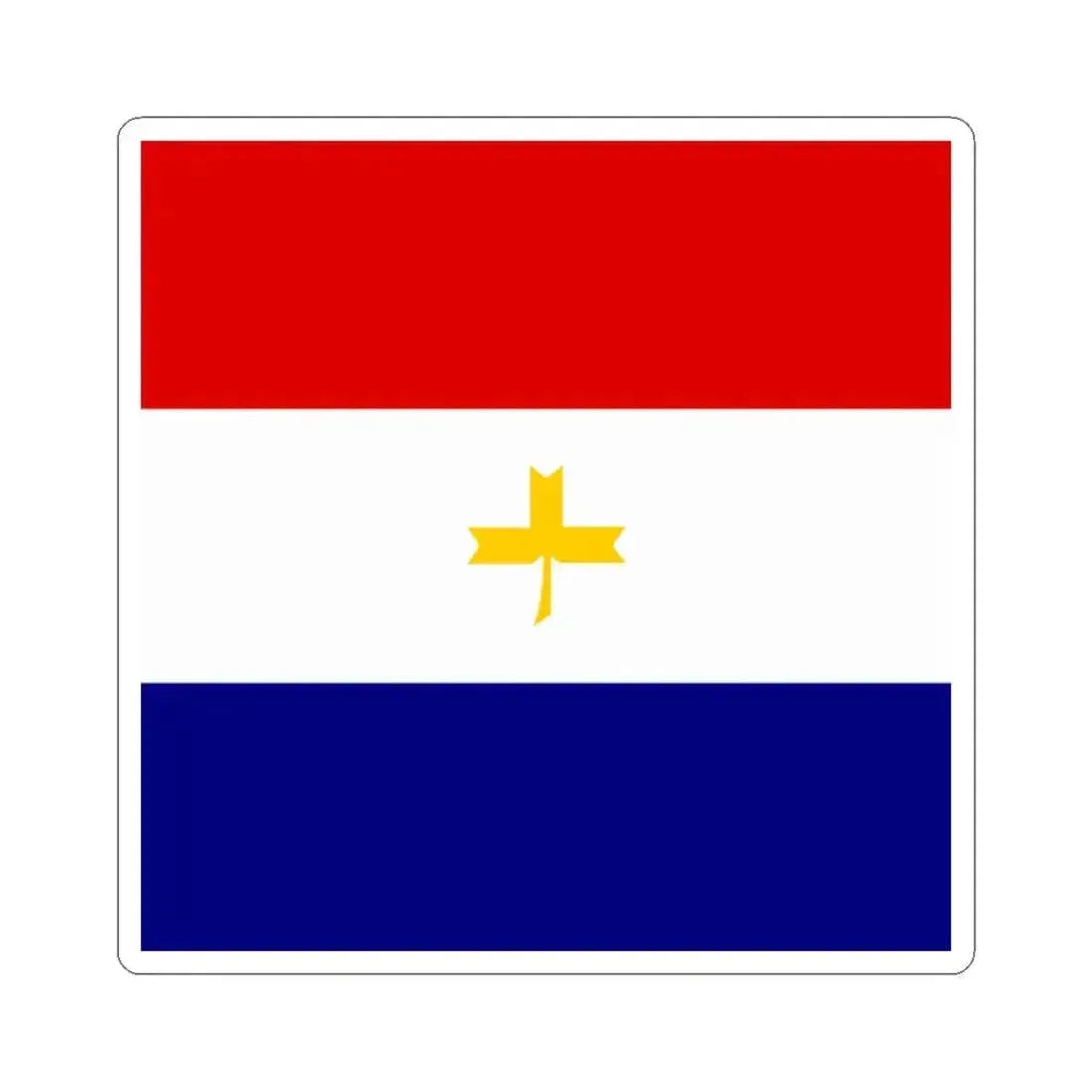 Flag of General in Independent State of Croatia (Croatia) STICKER Vinyl Kiss-Cut Decal 2 Inch White - The Sticker Space