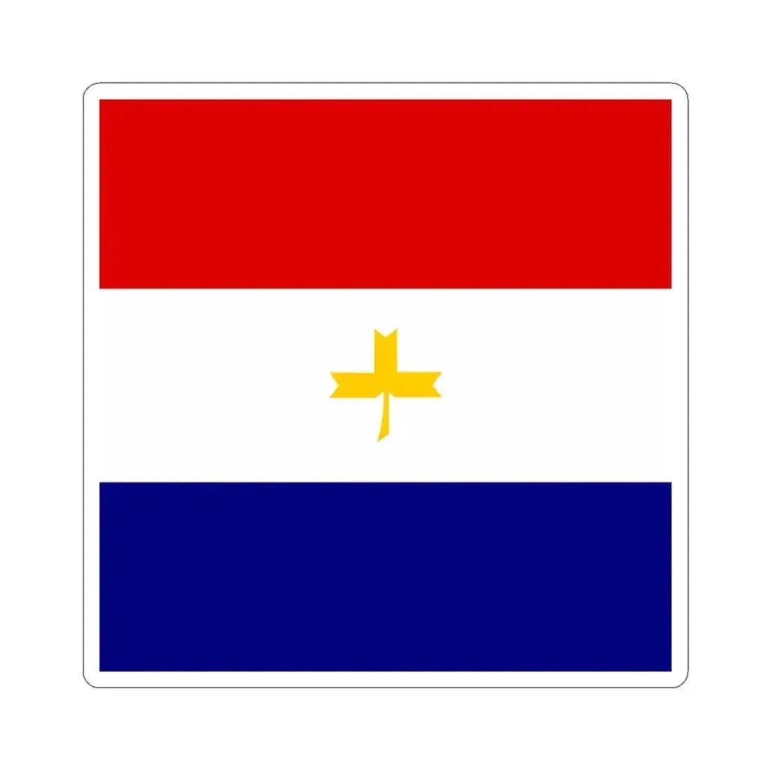 Flag of General in Independent State of Croatia (Croatia) STICKER Vinyl Kiss-Cut Decal 6 Inch White - The Sticker Space