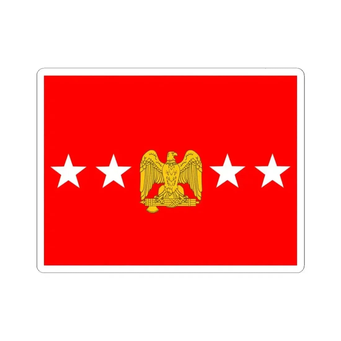 Flag of General of the Armies Culver flag 1922 (United States) STICKER Vinyl Kiss-Cut Decal 6 Inch White - The Sticker Space