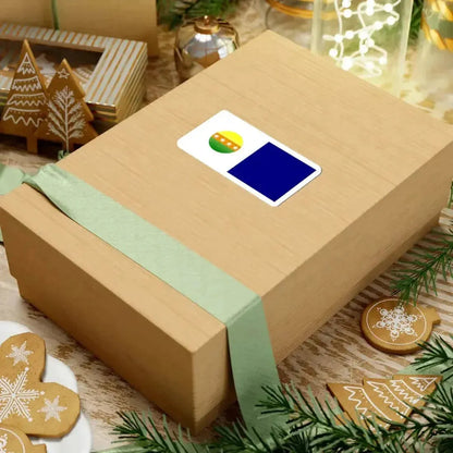 Flag of General Villamil (Ecuador) STICKER Vinyl Kiss-Cut Decal - The Sticker Space