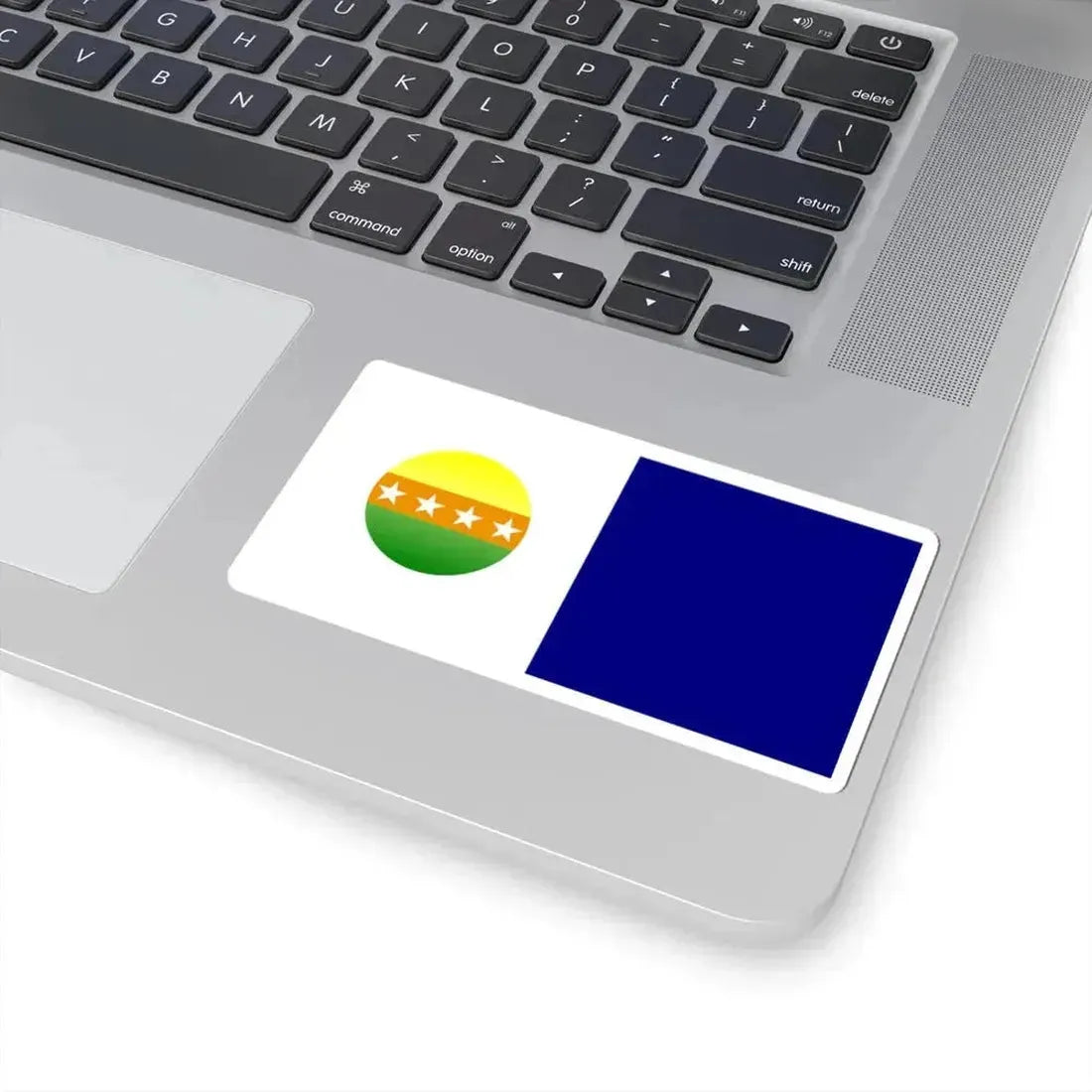 Flag of General Villamil (Ecuador) STICKER Vinyl Kiss-Cut Decal - The Sticker Space