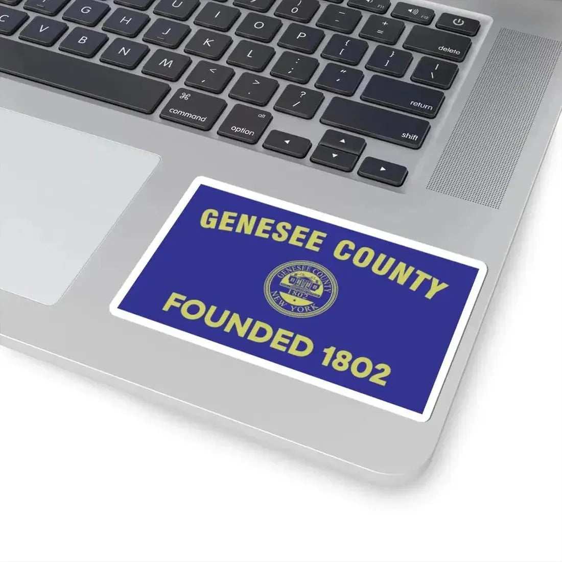 Flag of Genesee County New York (United States) STICKER Vinyl Kiss-Cut Decal - The Sticker Space