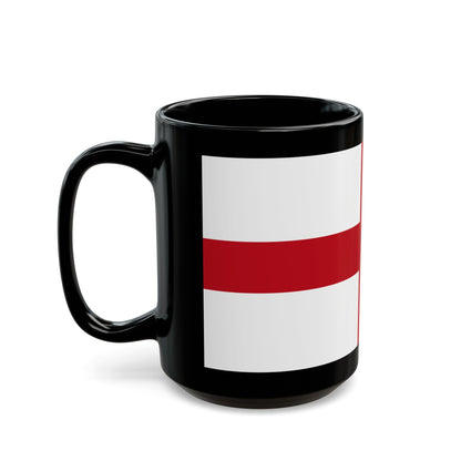 Flag of Genoa Italy - Black Coffee Mug-The Sticker Space