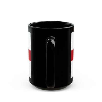 Flag of Genoa Italy - Black Coffee Mug-The Sticker Space