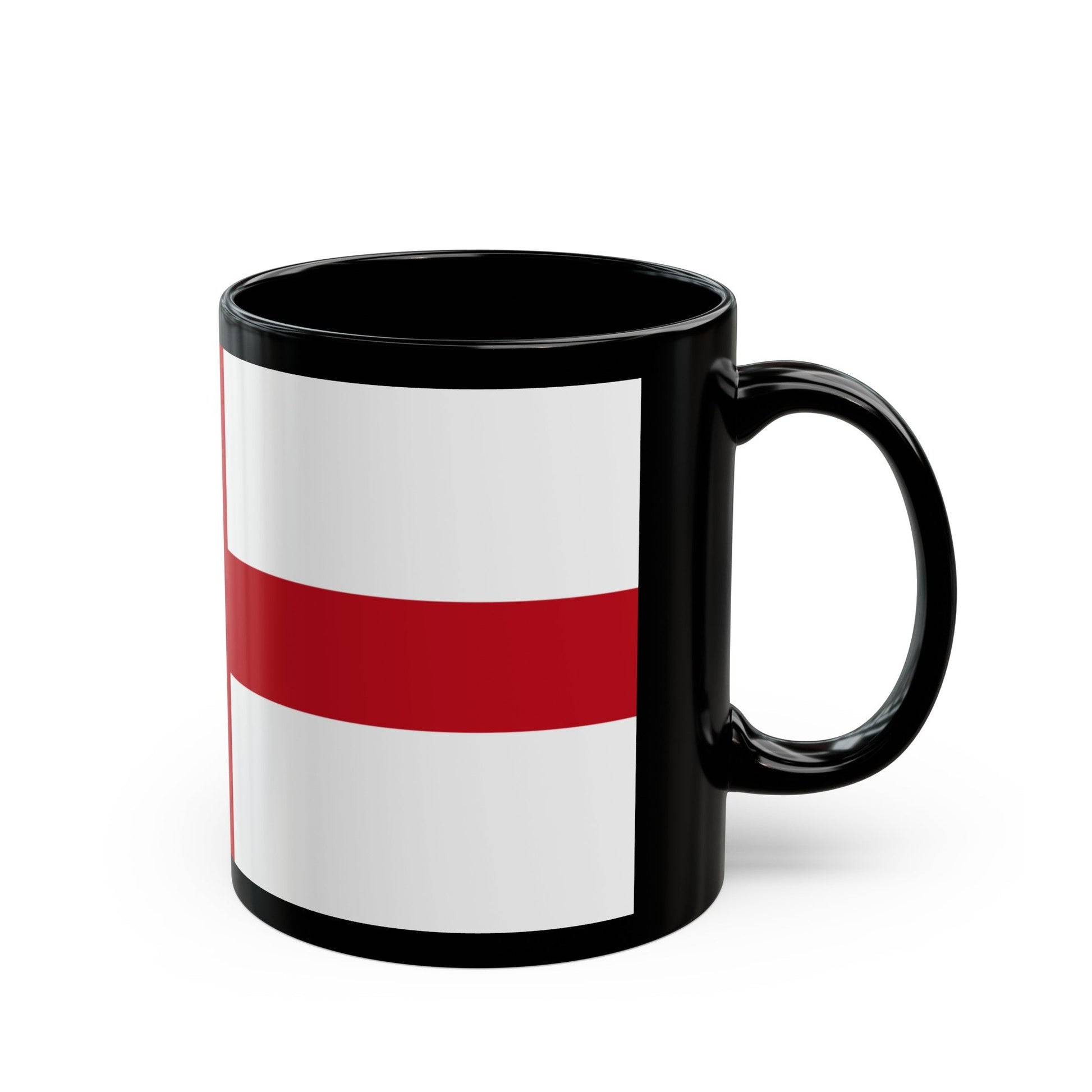 Flag of Genoa Italy - Black Coffee Mug-The Sticker Space