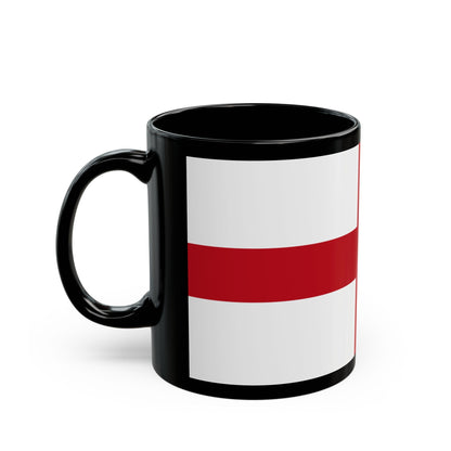 Flag of Genoa Italy - Black Coffee Mug-The Sticker Space