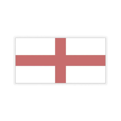 Flag of Genoa Italy - STICKER Vinyl Kiss-Cut Decal 4 Inch Transparent - The Sticker Space