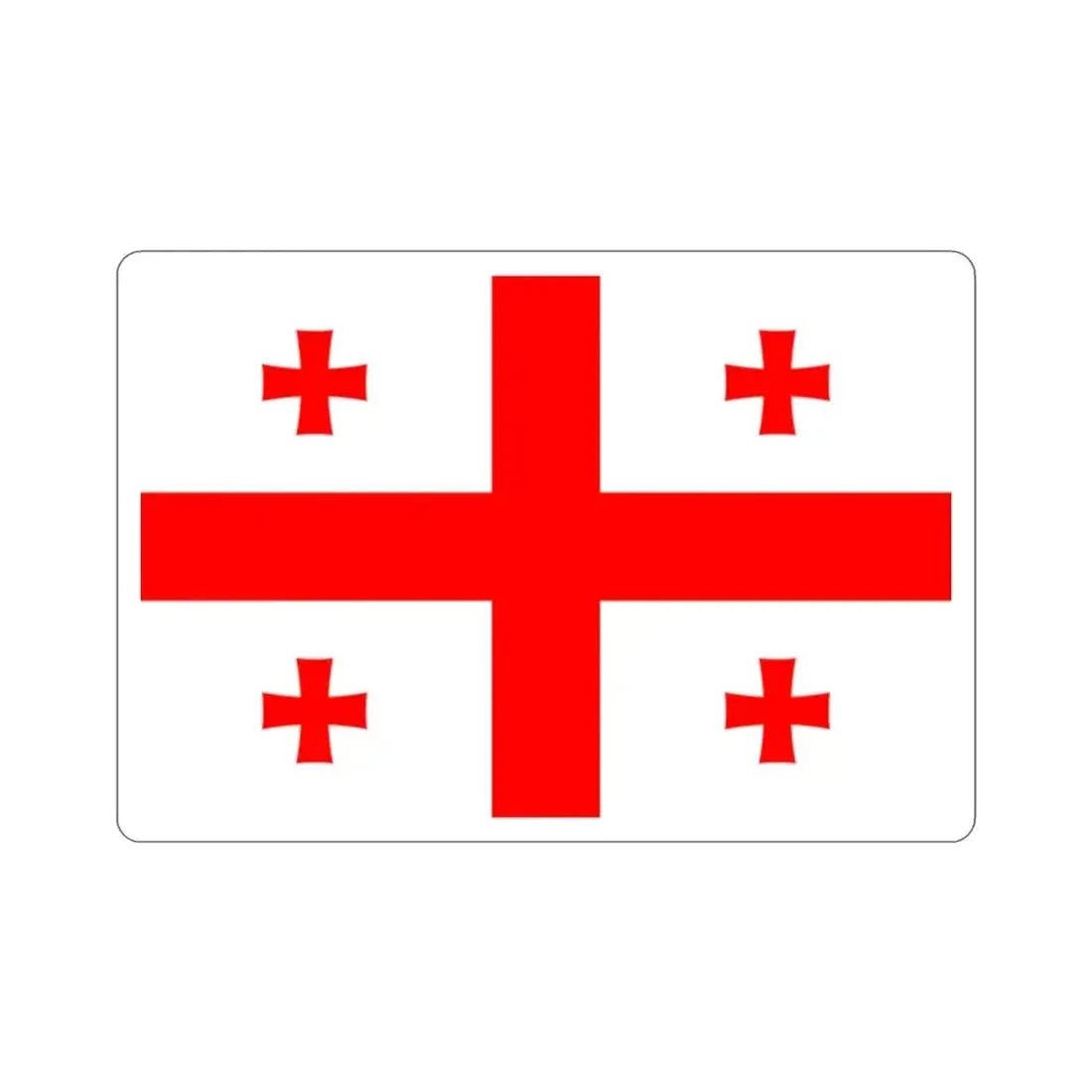 Flag of Georgia STICKER Vinyl Die-Cut Decal 2 Inch - The Sticker Space