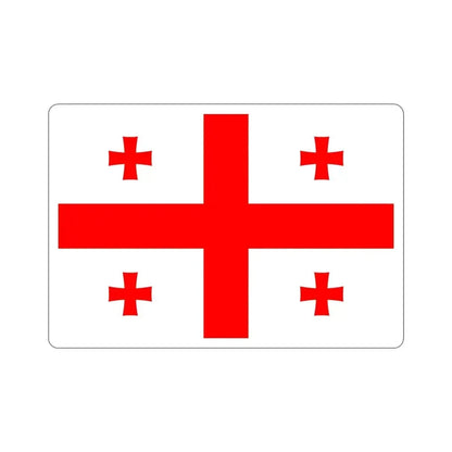 Flag of Georgia STICKER Vinyl Die-Cut Decal 4 Inch - The Sticker Space