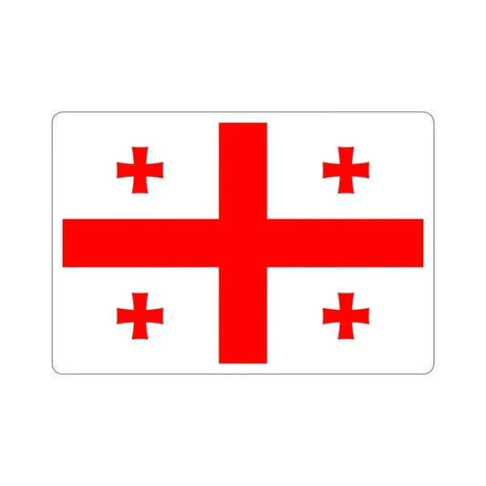 Flag of Georgia STICKER Vinyl Die-Cut Decal 6 Inch - The Sticker Space