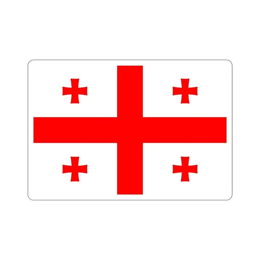 Flag of Georgia STICKER Vinyl Die-Cut Decal 6 Inch - The Sticker Space