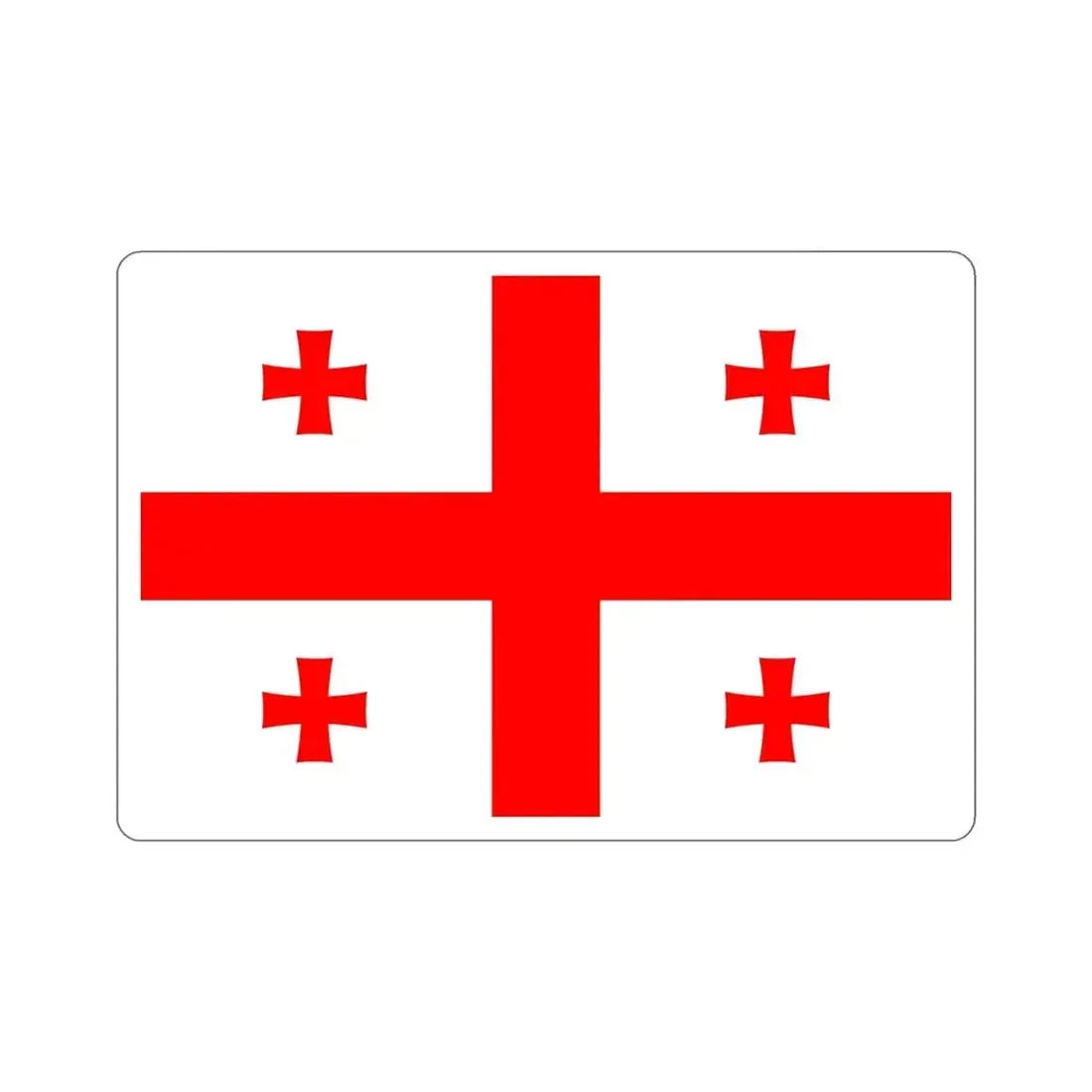 Flag of Georgia STICKER Vinyl Die-Cut Decal - The Sticker Space