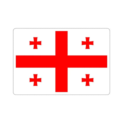Flag of Georgia STICKER Vinyl Die-Cut Decal - The Sticker Space
