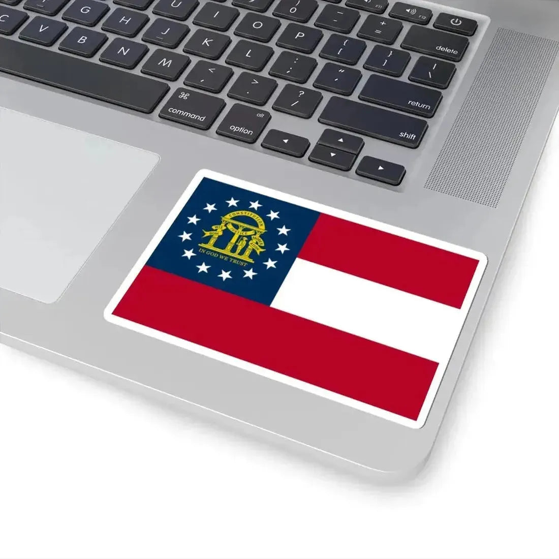 Flag of Georgia U.S. state 3-2 (United States) STICKER Vinyl Kiss-Cut Decal - The Sticker Space