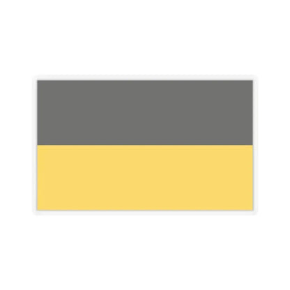 Flag of Gera Germany - STICKER Vinyl Kiss-Cut Decal 2 Inch Transparent - The Sticker Space