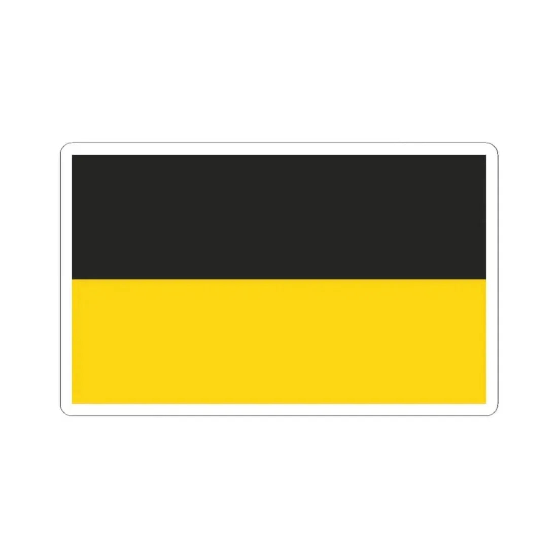 Flag of Gera Germany - STICKER Vinyl Kiss-Cut Decal 2 Inch White - The Sticker Space