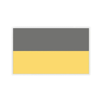 Flag of Gera Germany - STICKER Vinyl Kiss-Cut Decal 3 Inch Transparent - The Sticker Space