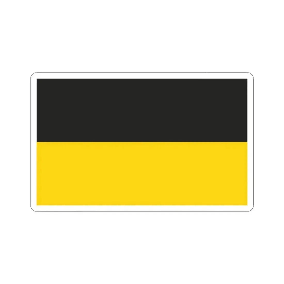 Flag of Gera Germany - STICKER Vinyl Kiss-Cut Decal 3 Inch White - The Sticker Space