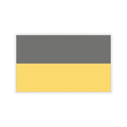 Flag of Gera Germany - STICKER Vinyl Kiss-Cut Decal 4 Inch Transparent - The Sticker Space