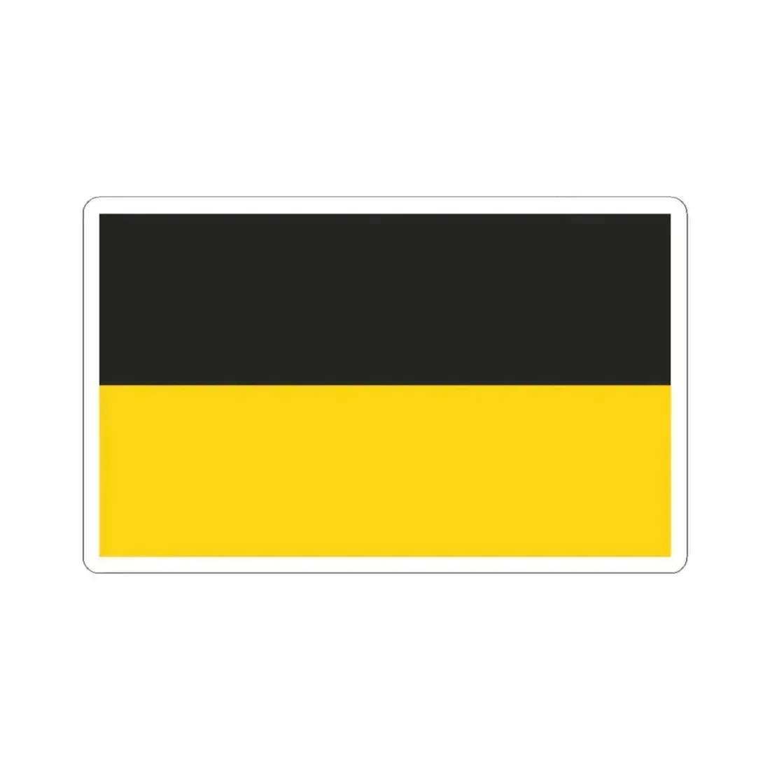 Flag of Gera Germany - STICKER Vinyl Kiss-Cut Decal 4 Inch White - The Sticker Space