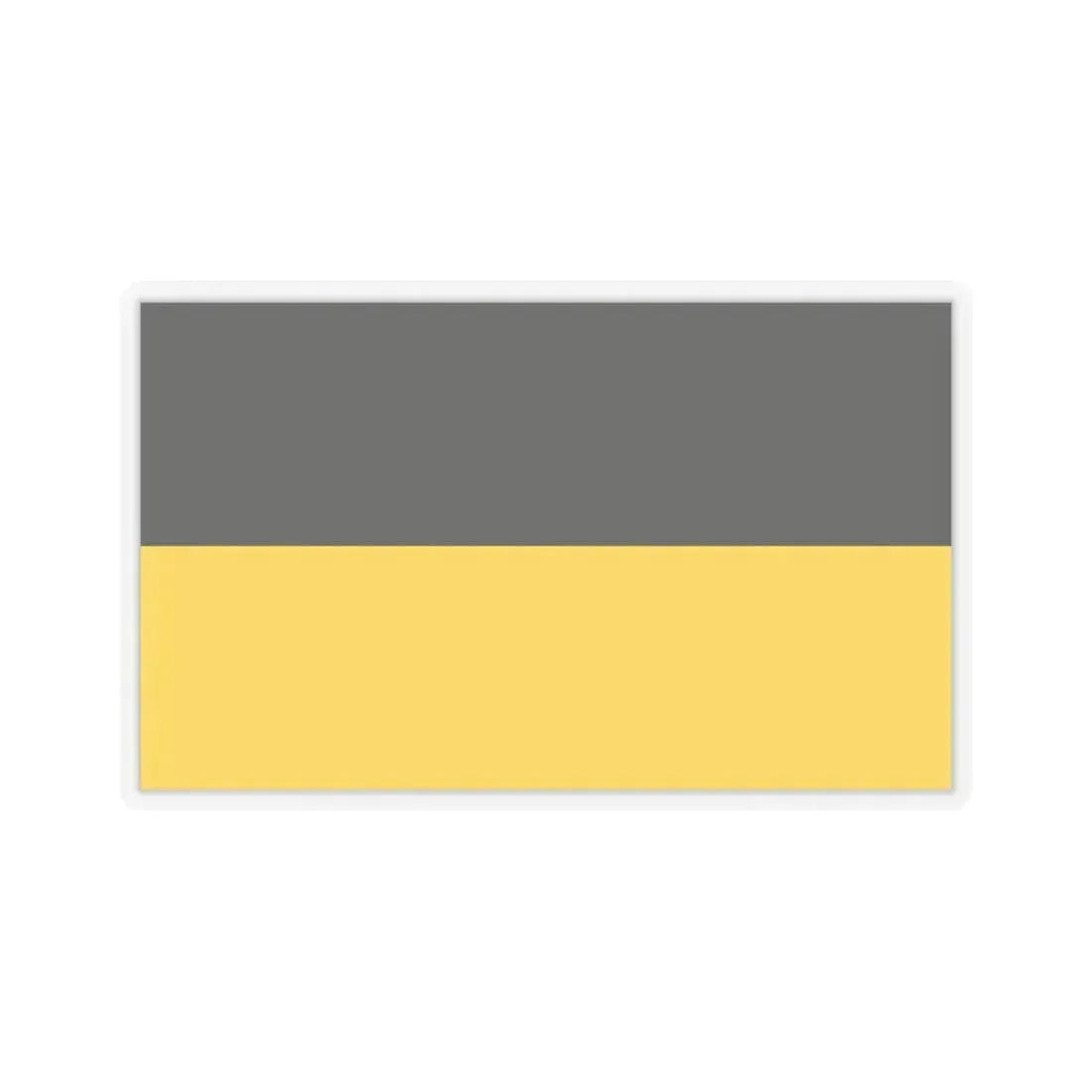 Flag of Gera Germany - STICKER Vinyl Kiss-Cut Decal 6 Inch Transparent - The Sticker Space