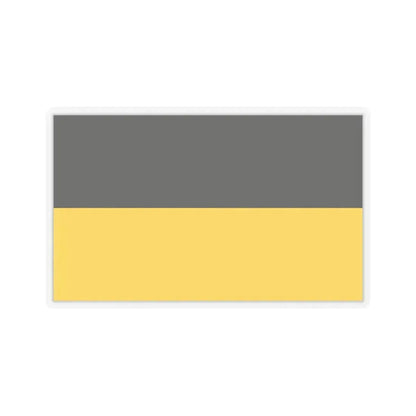 Flag of Gera Germany - STICKER Vinyl Kiss-Cut Decal 6 Inch Transparent - The Sticker Space