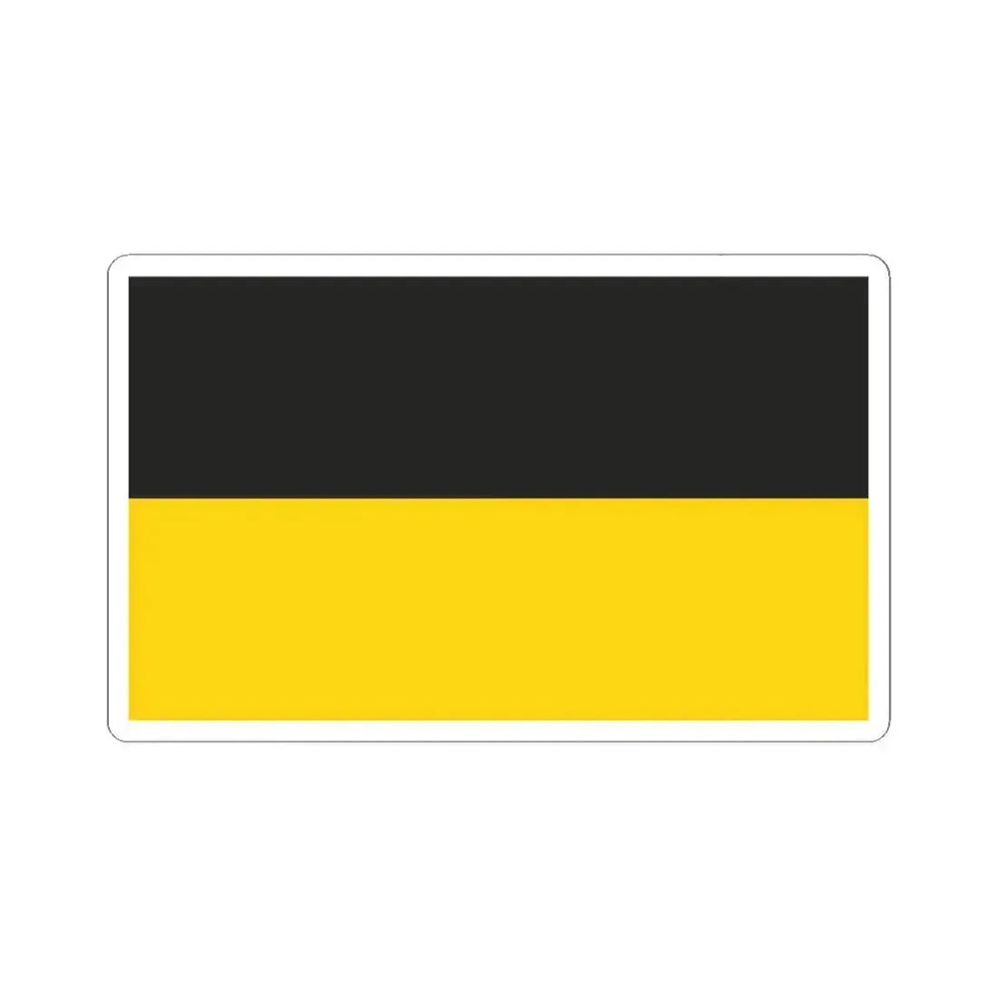 Flag of Gera Germany - STICKER Vinyl Kiss-Cut Decal 6 Inch White - The Sticker Space