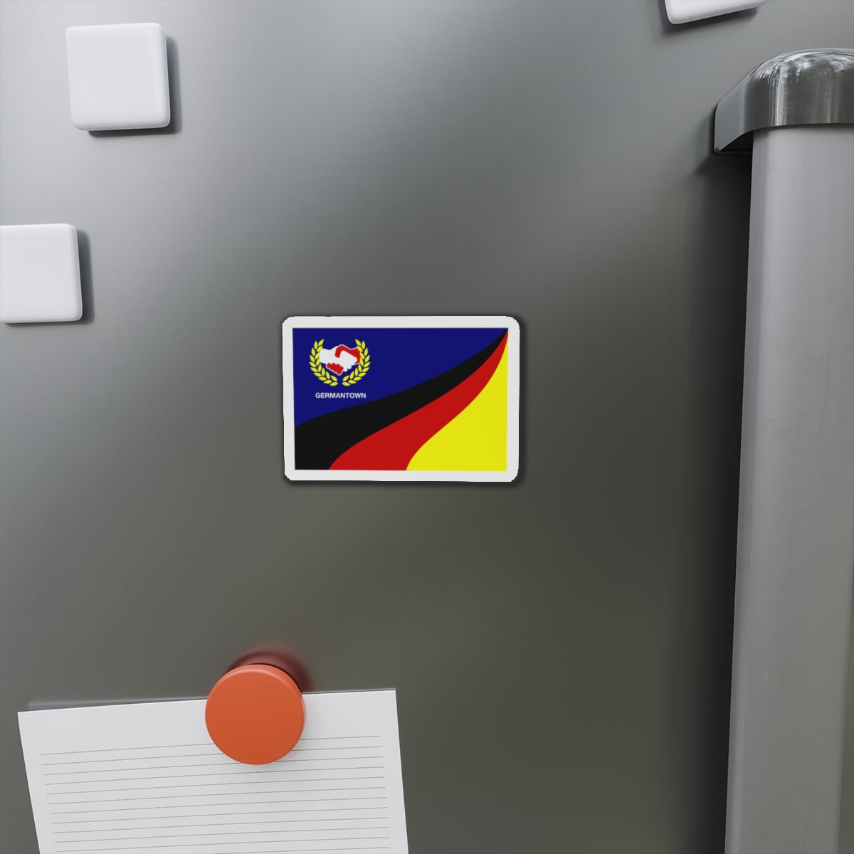 Flag of Germantown Ohio - Die-Cut Magnet-The Sticker Space