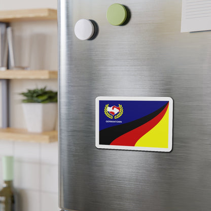 Flag of Germantown Ohio - Die-Cut Magnet-The Sticker Space