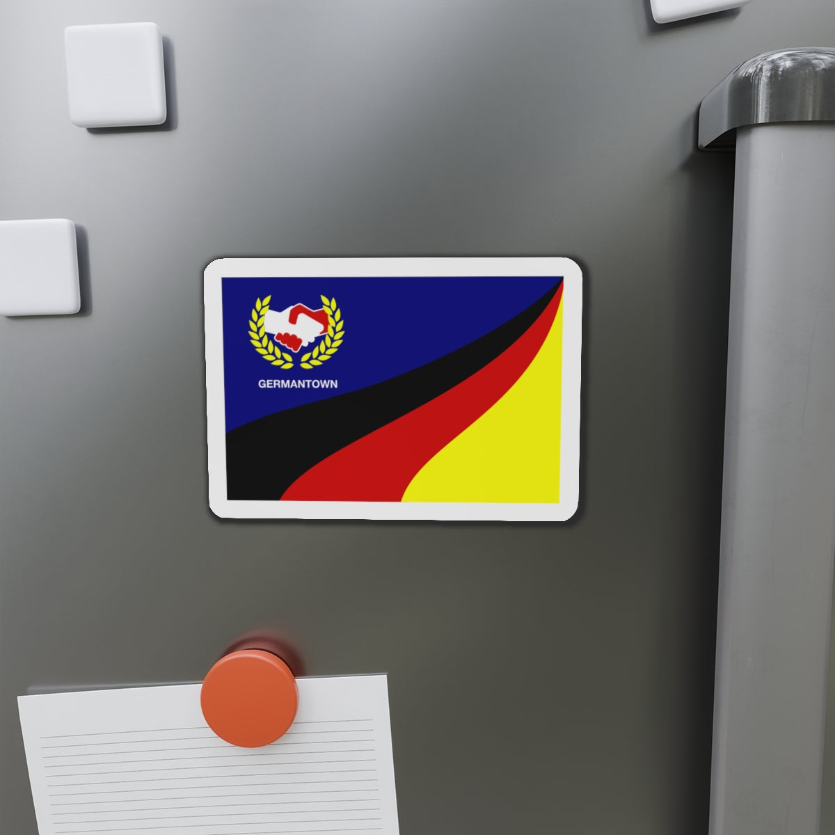 Flag of Germantown Ohio - Die-Cut Magnet-The Sticker Space