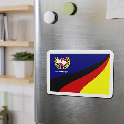 Flag of Germantown Ohio - Die-Cut Magnet-The Sticker Space