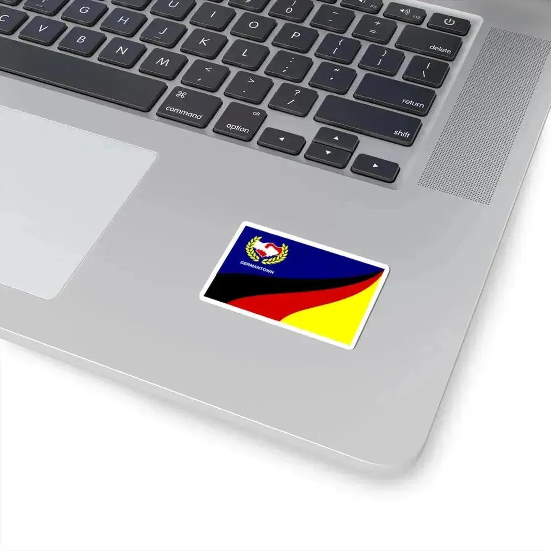 Flag of Germantown, Ohio - STICKER Vinyl Kiss-Cut Decal - The Sticker Space