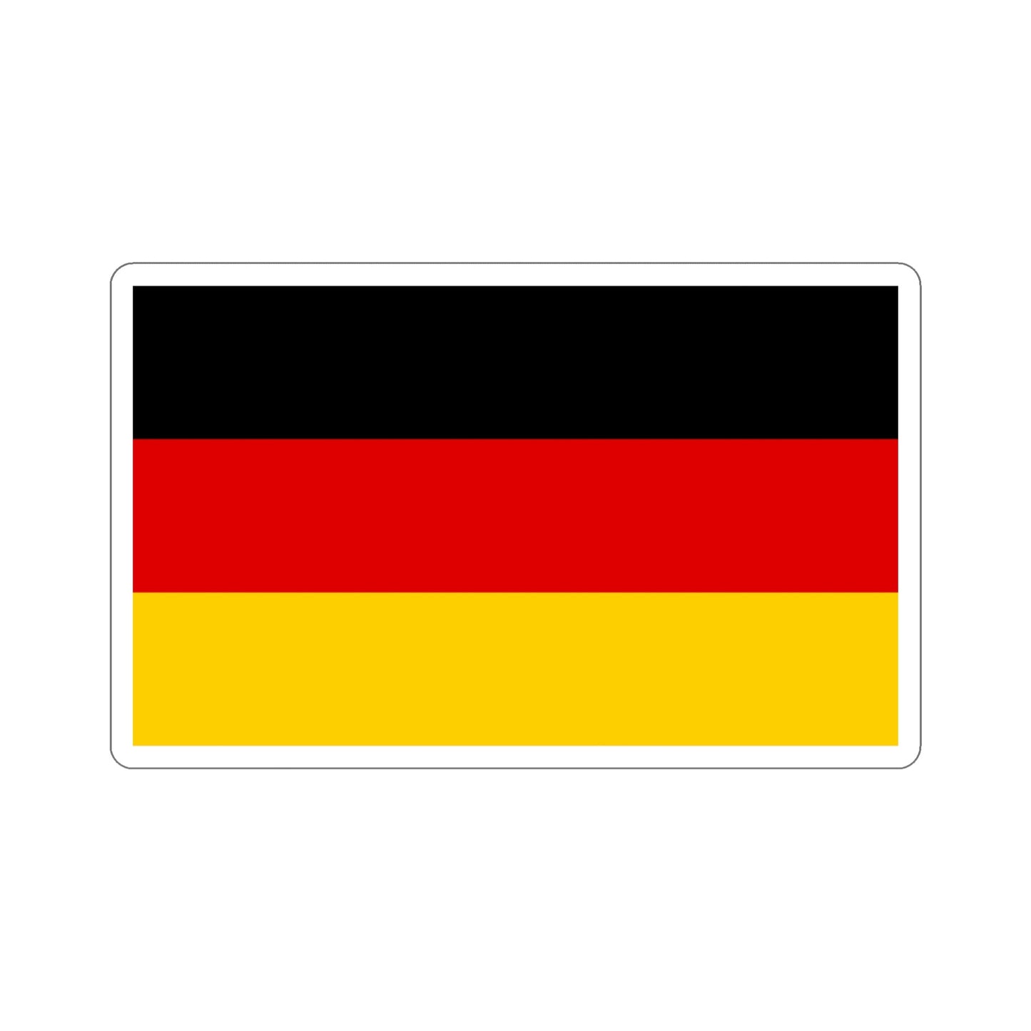 Flag of Germany STICKER Vinyl Die-Cut Decal-4 Inch-The Sticker Space