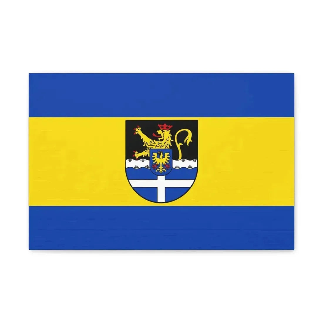 Flag of Germersheim Germany - Canvas Wall Art 18″ x 12″ 1.25" - The Sticker Space