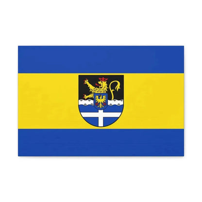 Flag of Germersheim Germany - Canvas Wall Art 18″ x 12″ 1.25" - The Sticker Space