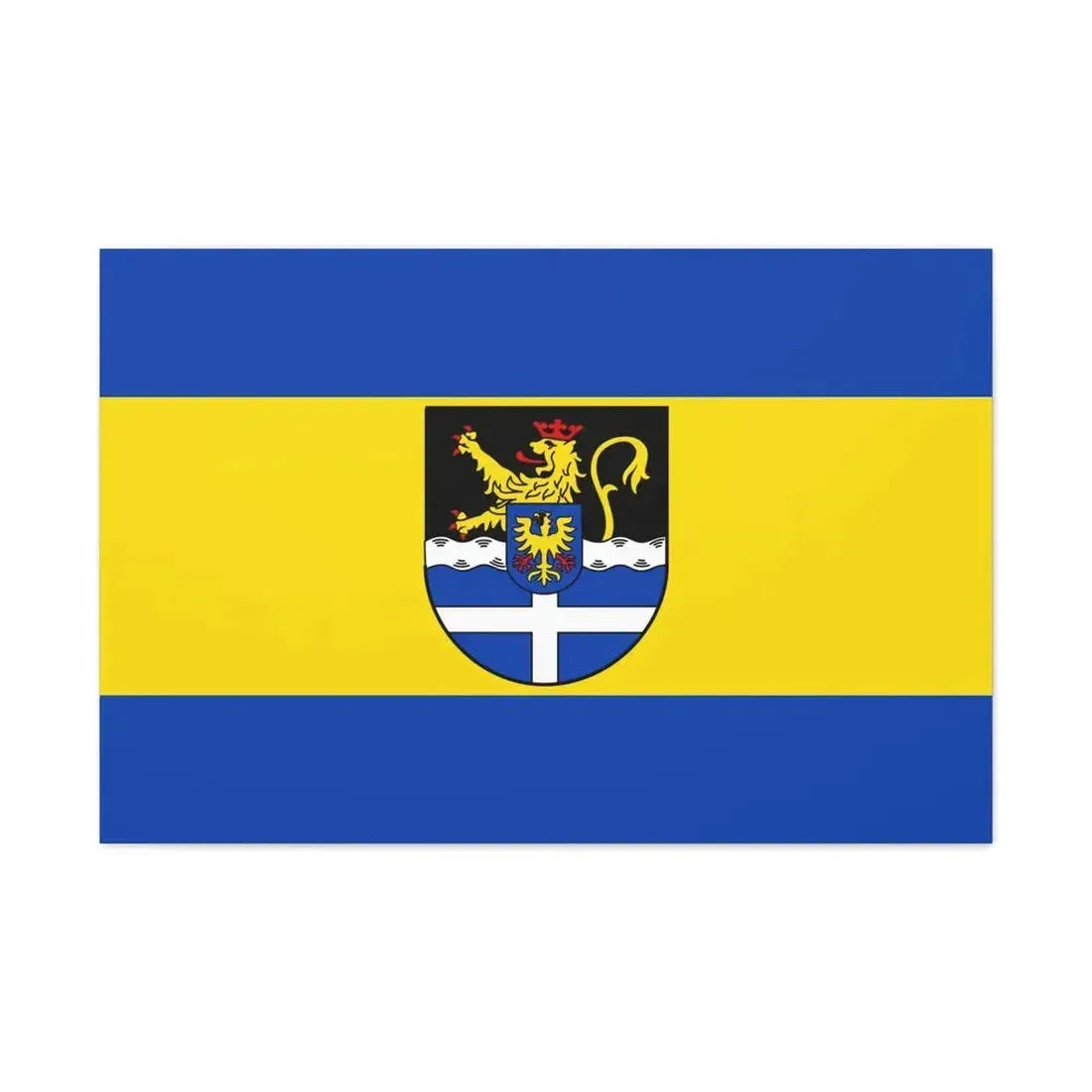 Flag of Germersheim Germany - Canvas Wall Art 36" x 24" 1.25" - The Sticker Space