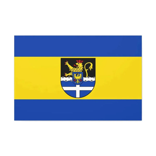 Flag of Germersheim Germany - Canvas Wall Art 36" x 24" 1.25" - The Sticker Space