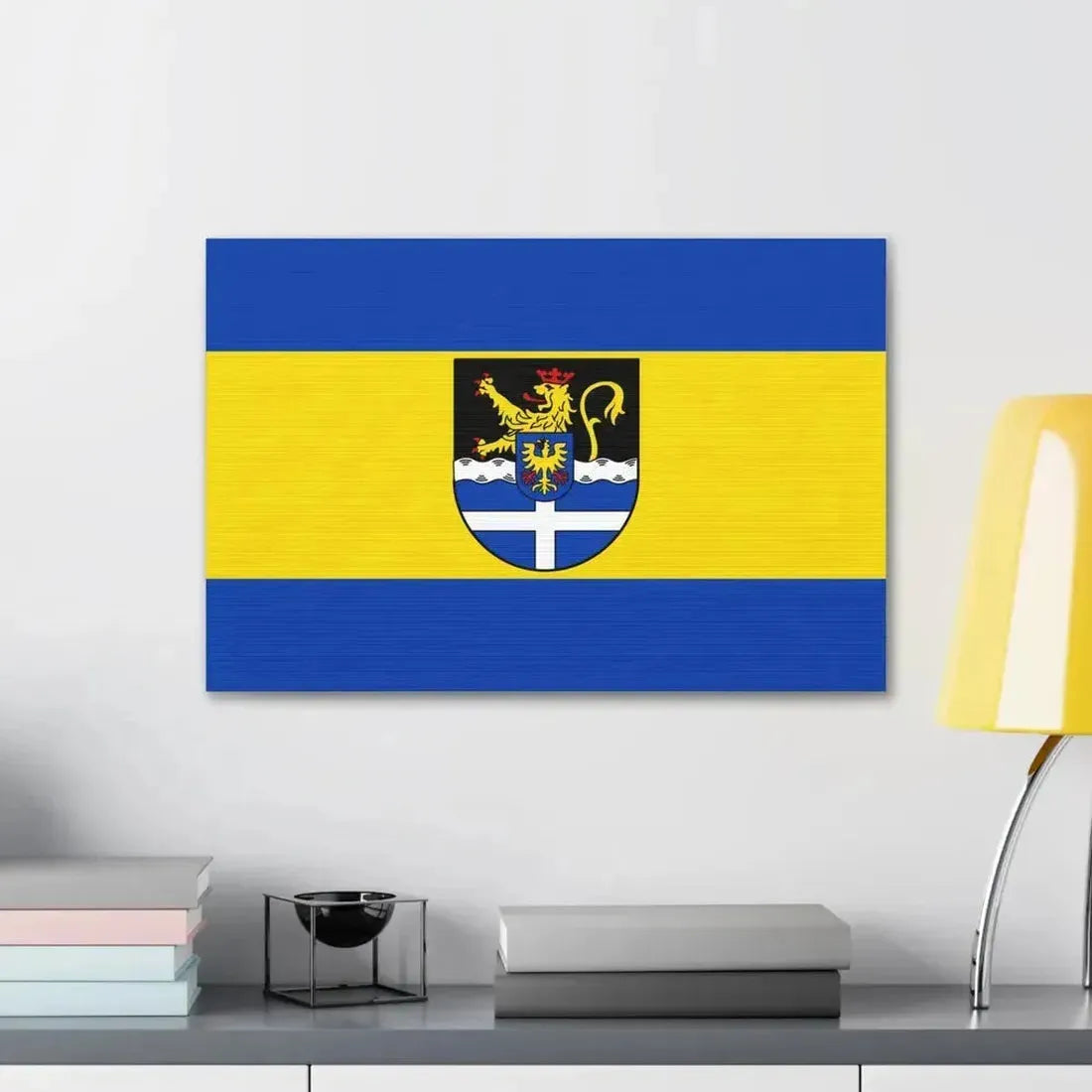Flag of Germersheim Germany - Canvas Wall Art - The Sticker Space