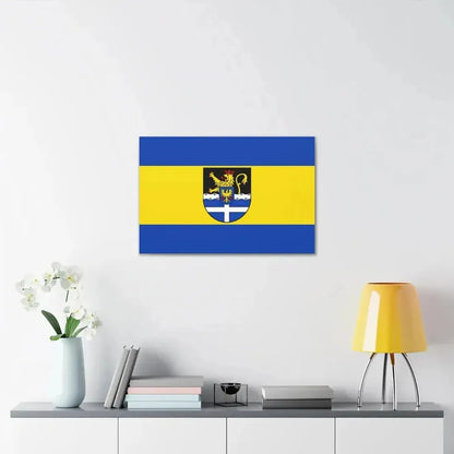 Flag of Germersheim Germany - Canvas Wall Art - The Sticker Space