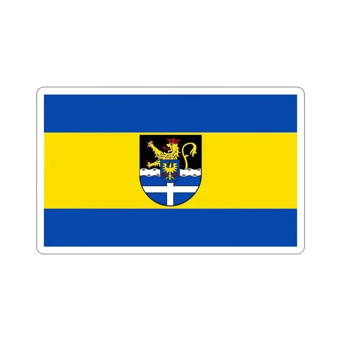 Flag of Germersheim Germany STICKER Vinyl Die-Cut Decal 2 Inch - The Sticker Space