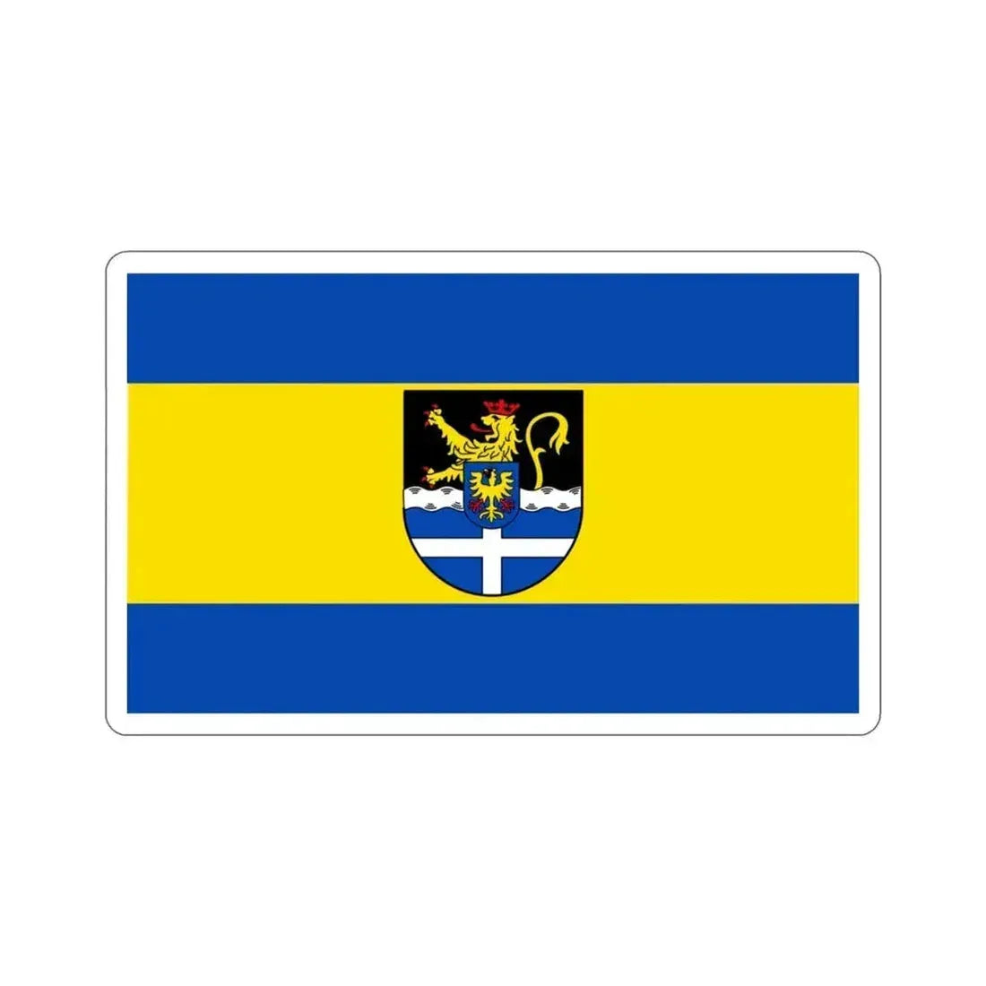 Flag of Germersheim Germany STICKER Vinyl Die-Cut Decal 3 Inch - The Sticker Space
