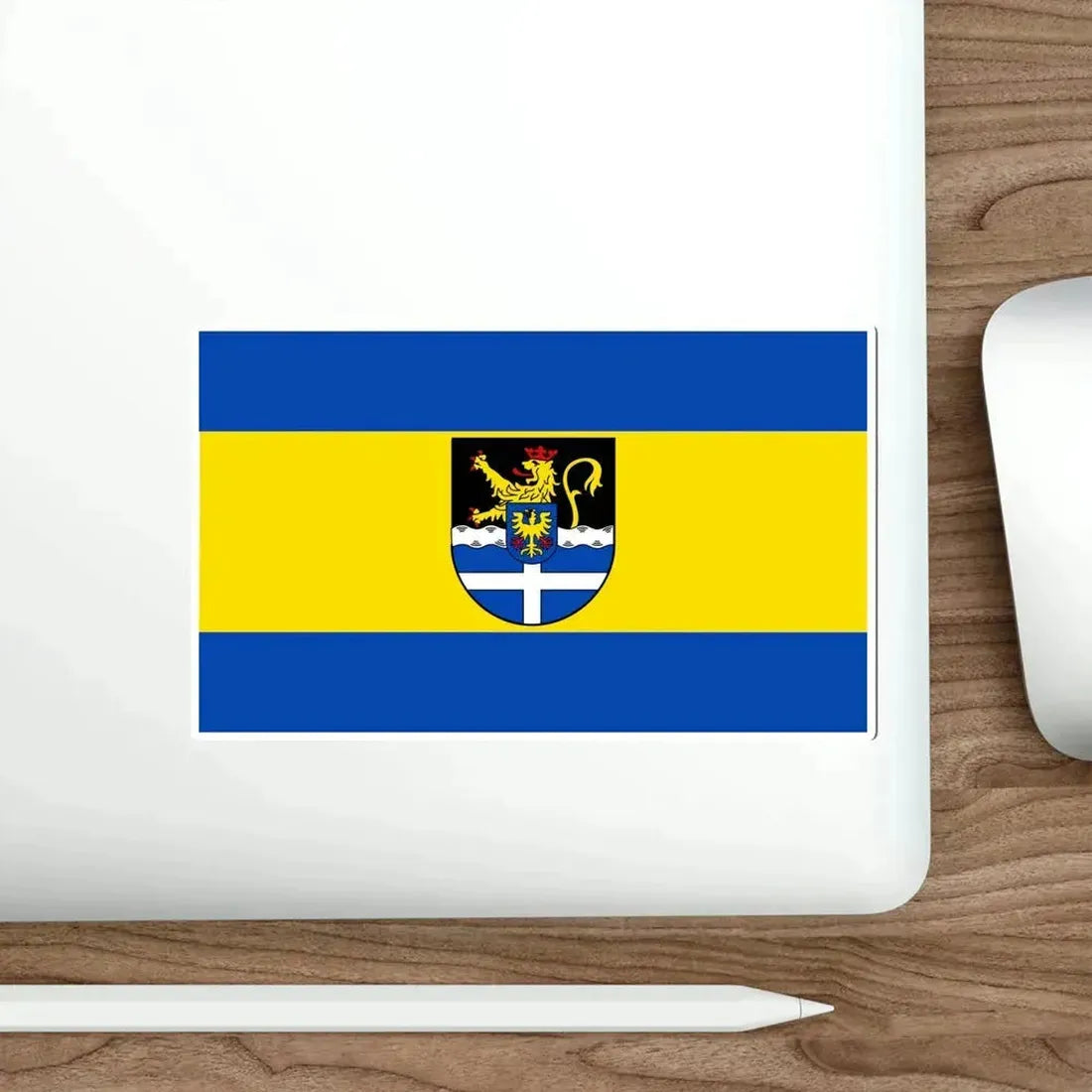 Flag of Germersheim Germany STICKER Vinyl Die-Cut Decal - The Sticker Space