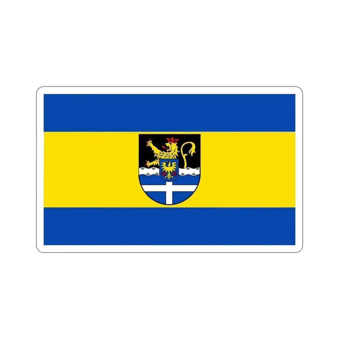 Flag of Germersheim Germany STICKER Vinyl Die-Cut Decal - The Sticker Space