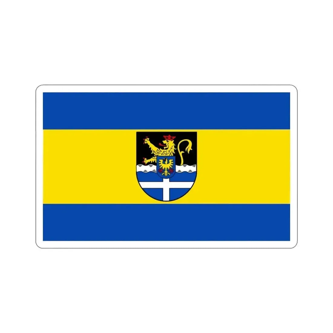 Flag of Germersheim Germany STICKER Vinyl Die-Cut Decal - The Sticker Space