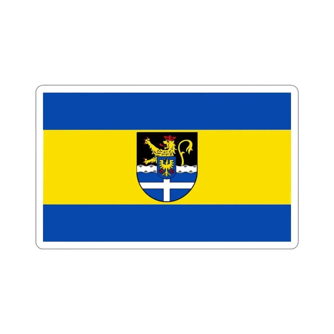 Flag of Germersheim Germany STICKER Vinyl Die-Cut Decal - The Sticker Space