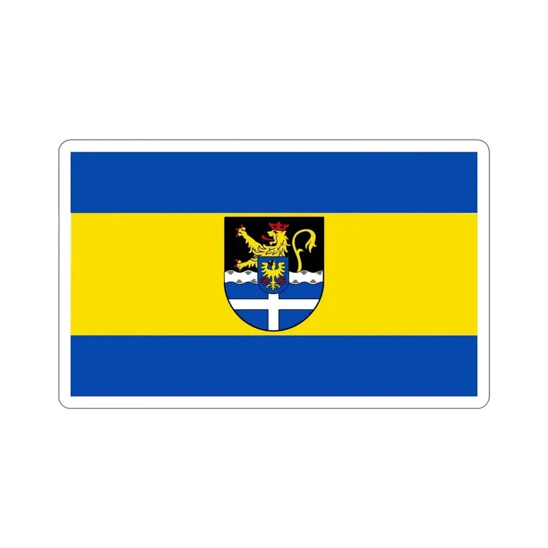 Flag of Germersheim Germany STICKER Vinyl Die-Cut Decal - The Sticker Space