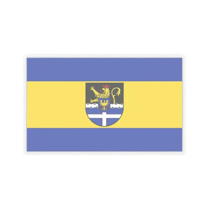 Flag of Germersheim Germany - STICKER Vinyl Kiss-Cut Decal 2 Inch Transparent - The Sticker Space